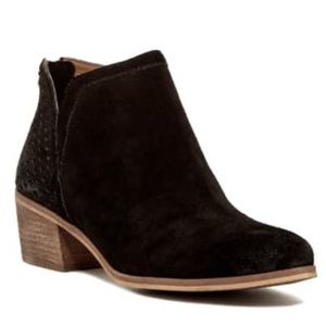 Susina Blakey Genuine Suede Booties - Black